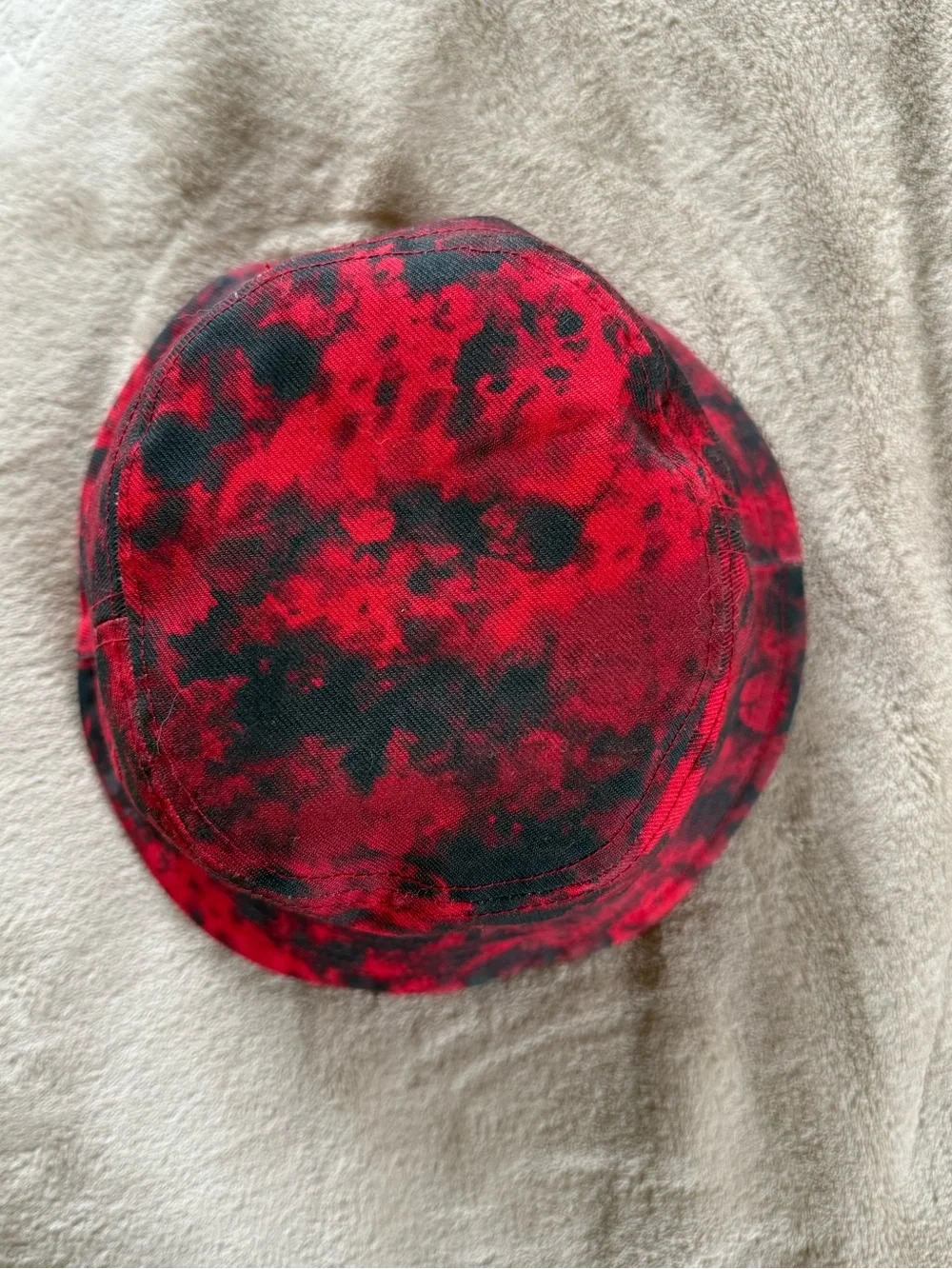 Jordan Youth Red & White Tie-Dye Bucket Hat with White Logo